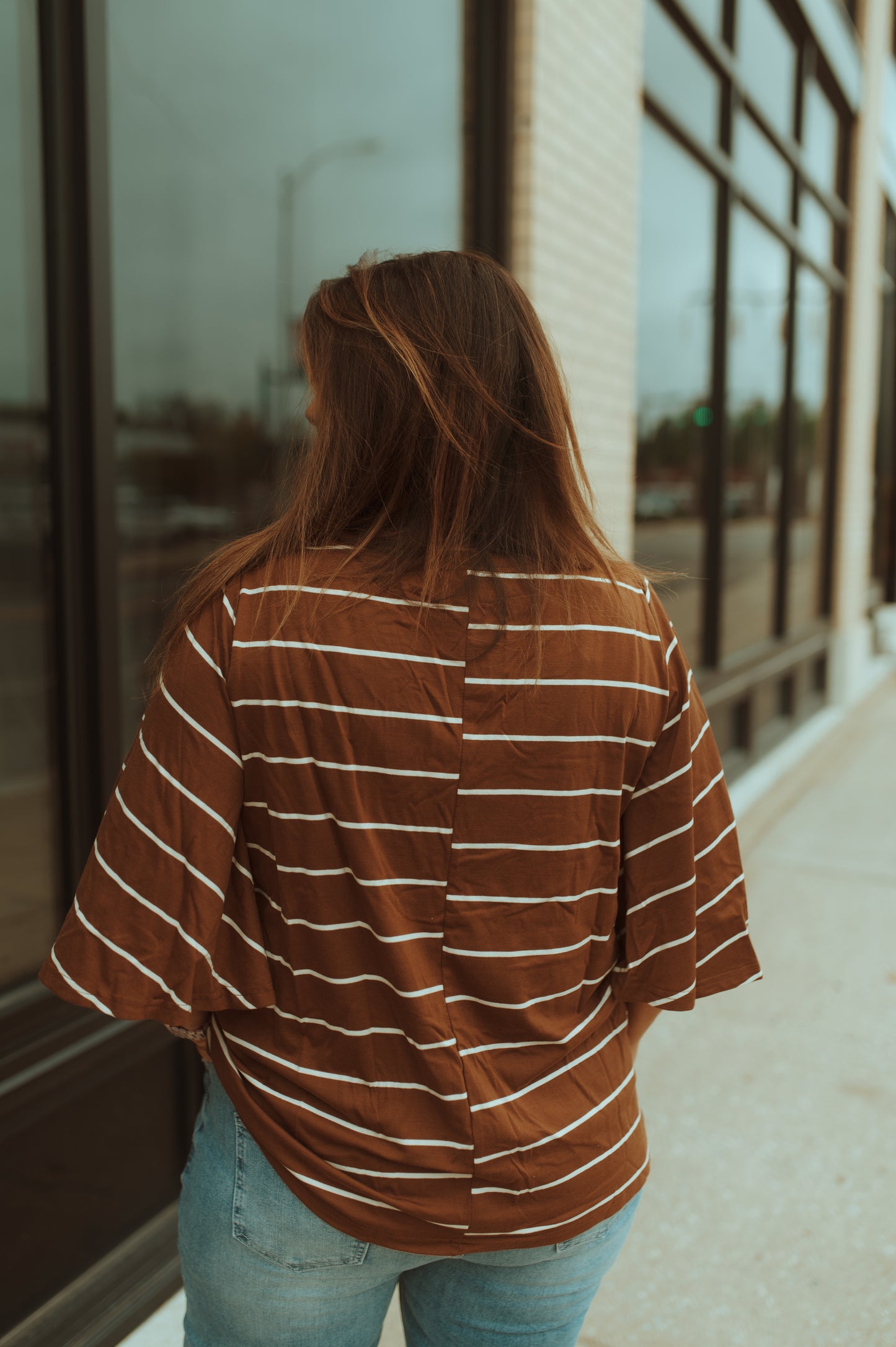 Striped Bell Sleeve Tee