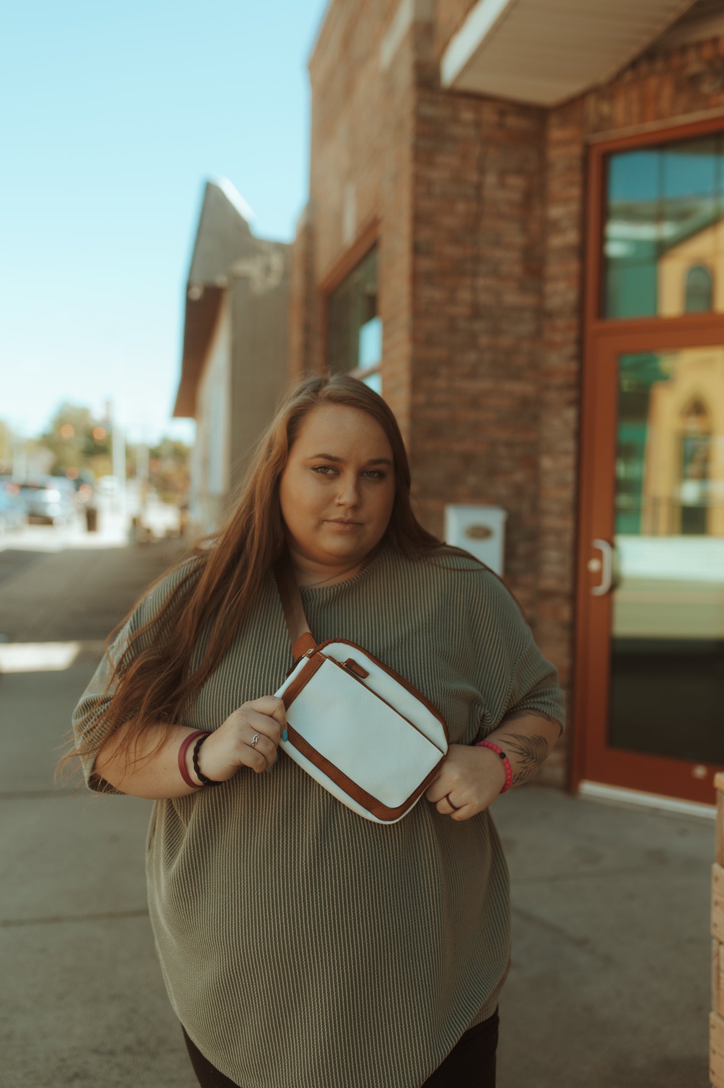 White Cross Body