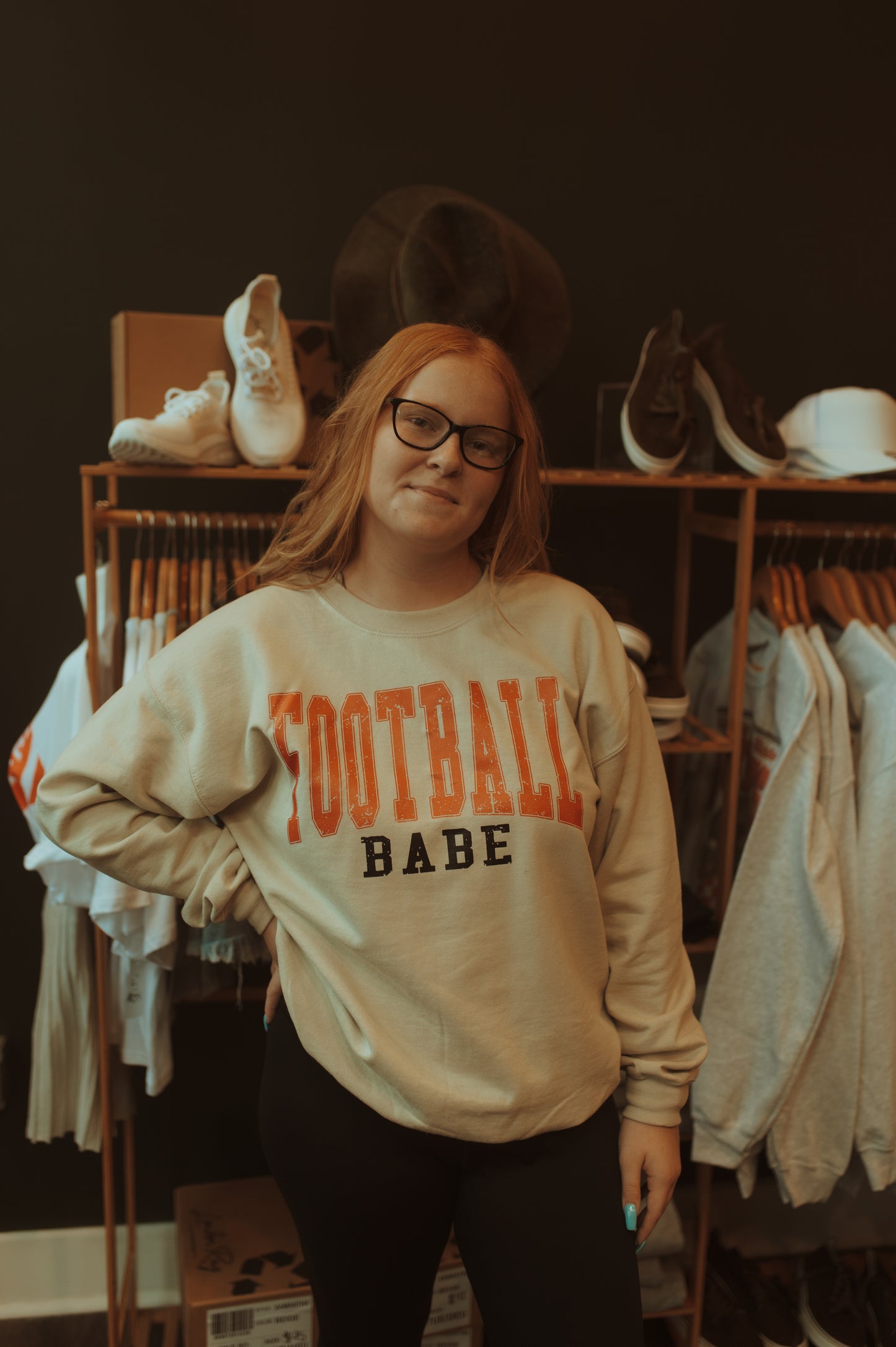 Football Babe Crewneck