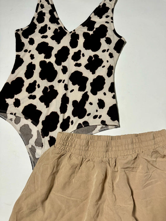 Cowprint Bodysuit - Thrift