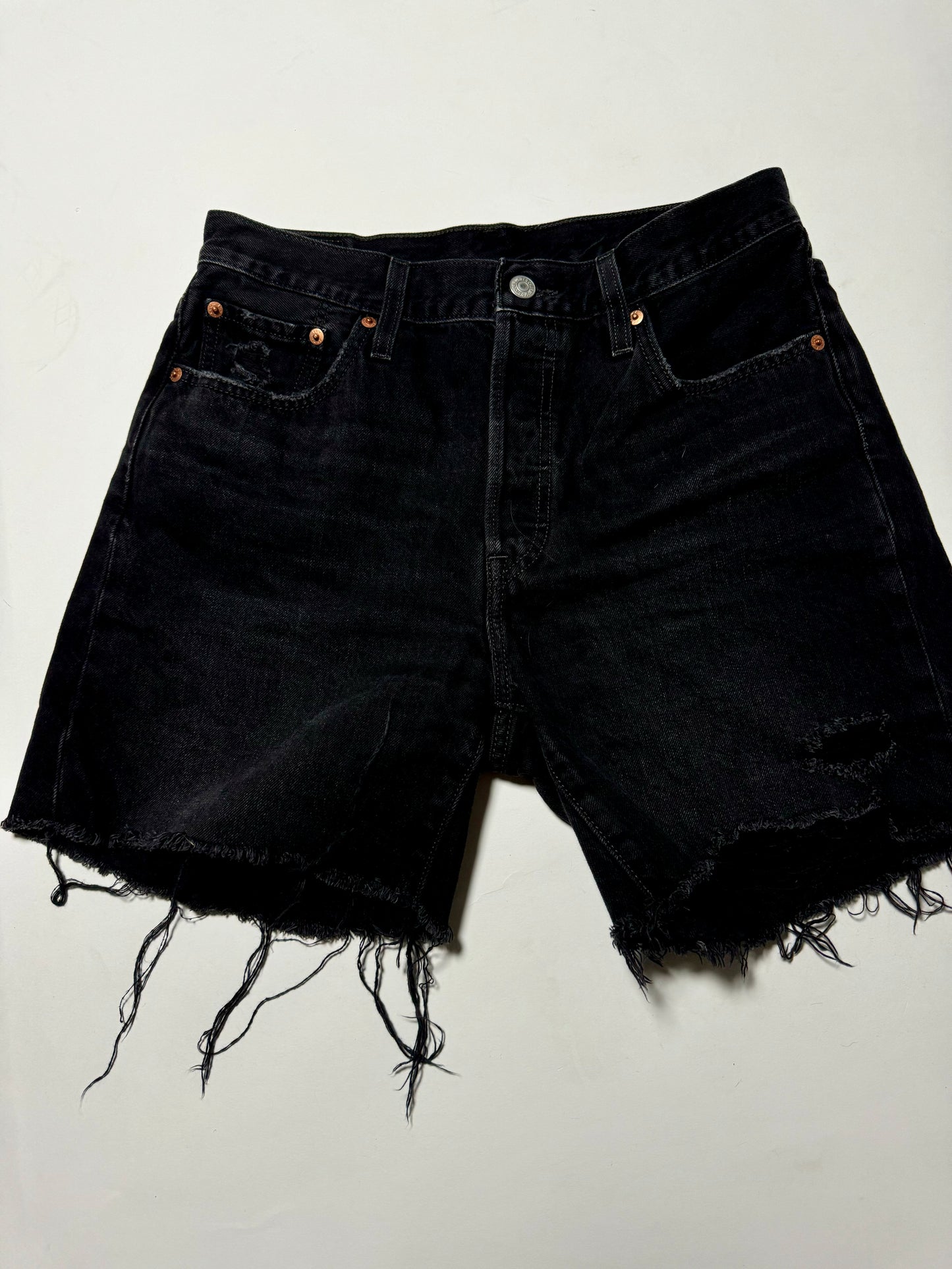 Black Distressed Levi’s - Thrift