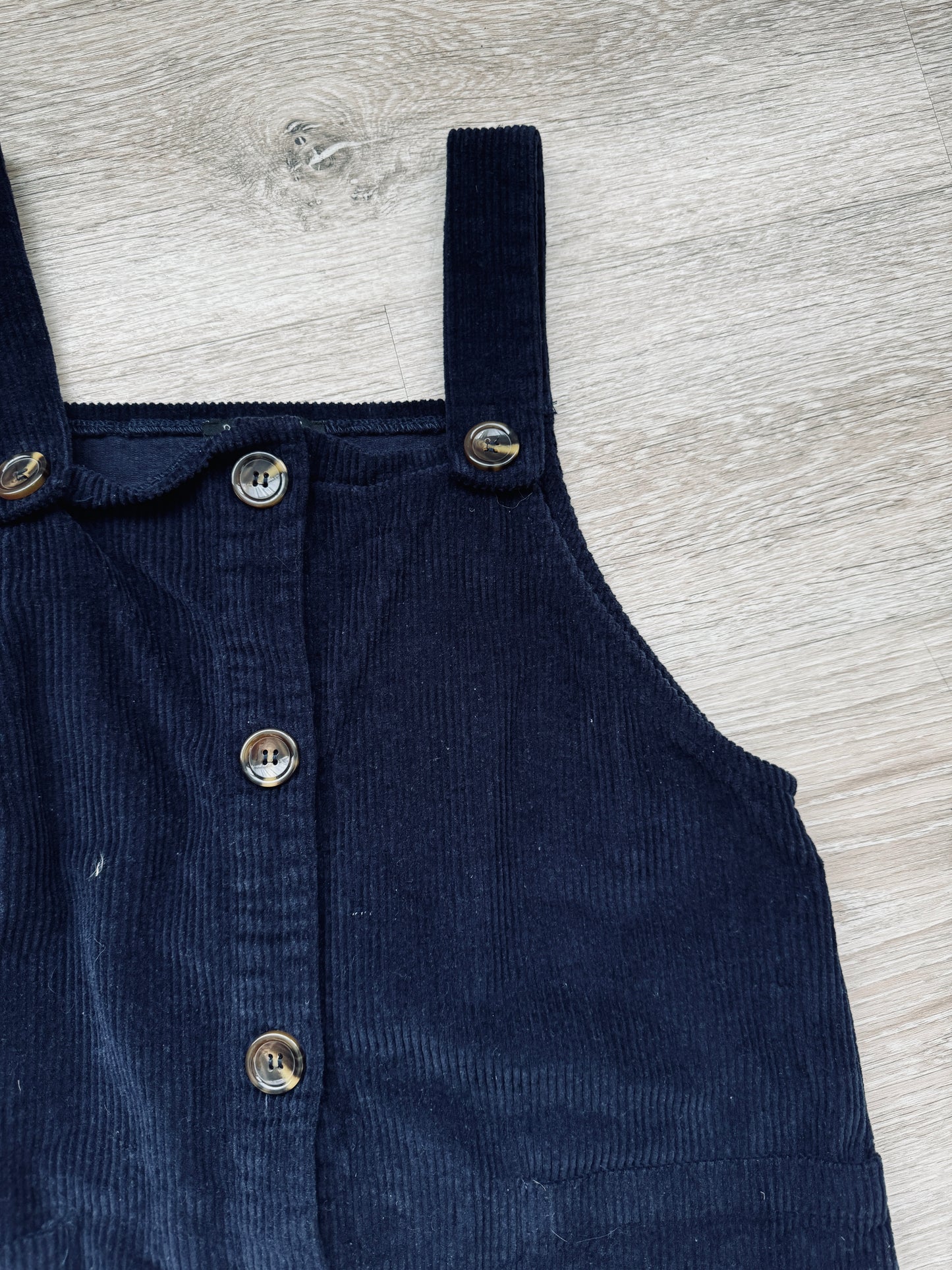 Navy Corduroy Dress - Thrift