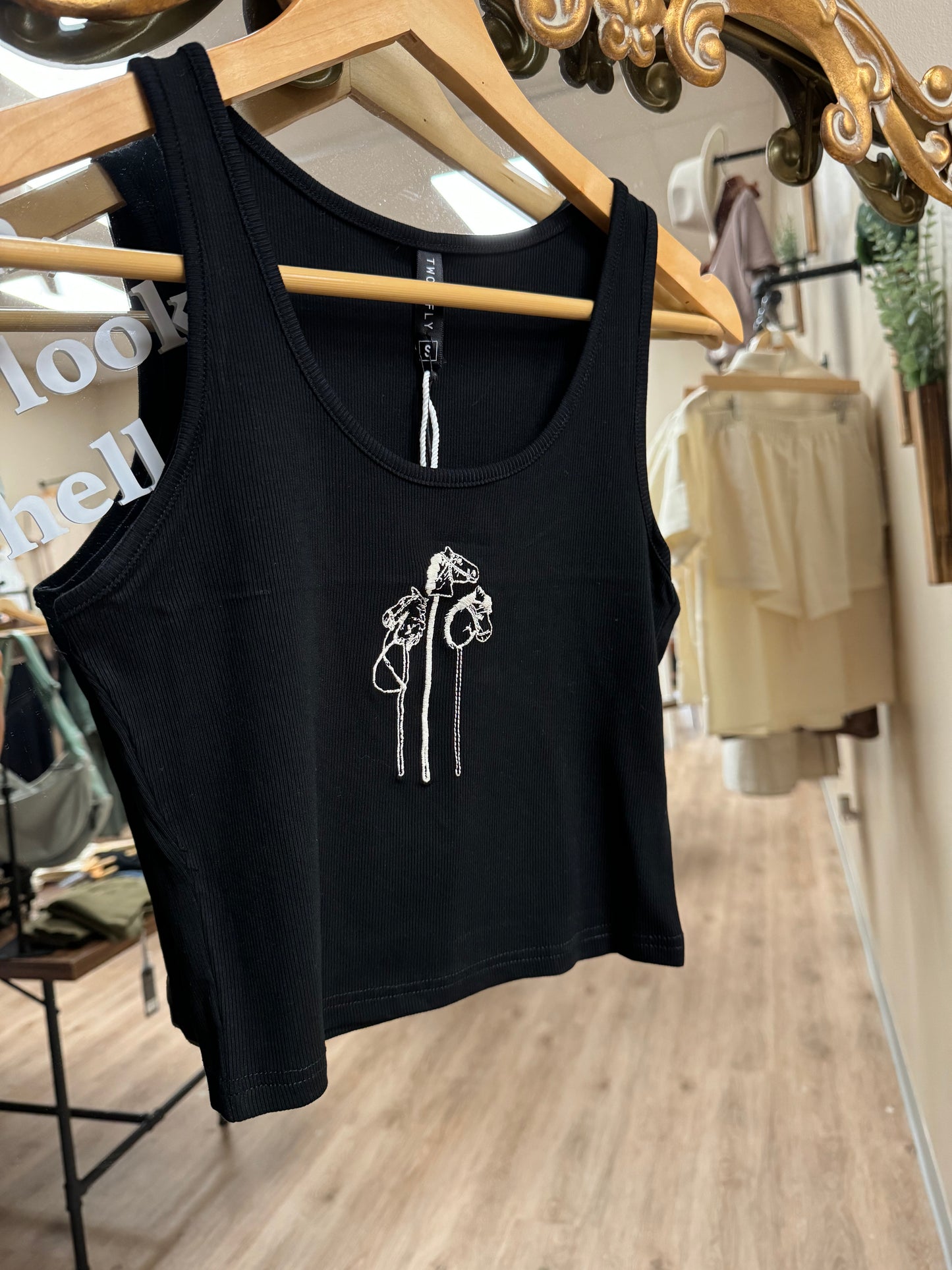 Embroidered Horse Tank