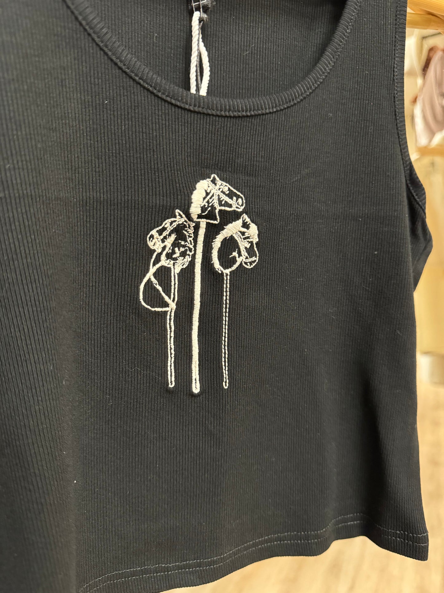 Embroidered Horse Tank