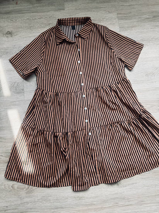 Striped Dress - Thrift